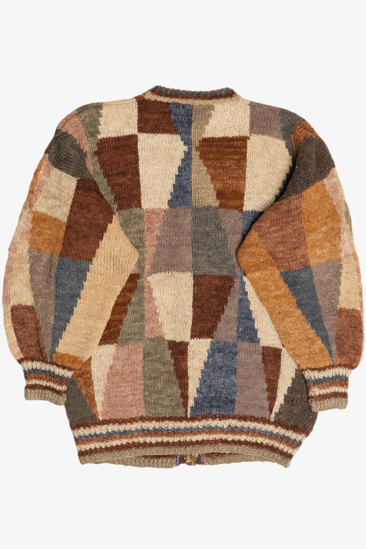 Vintage Geometric Cardigan Sweater (1990s)
