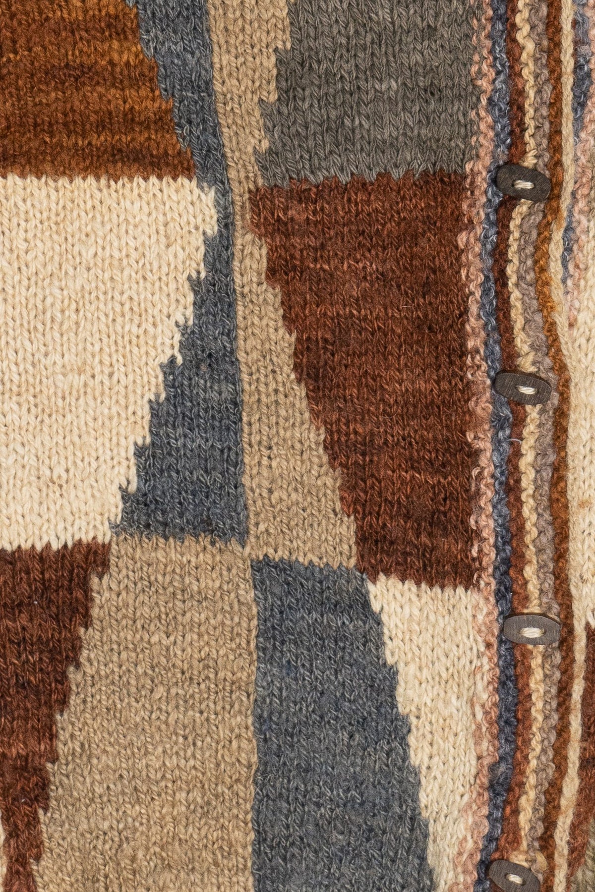 Vintage Geometric Cardigan Sweater (1990s)