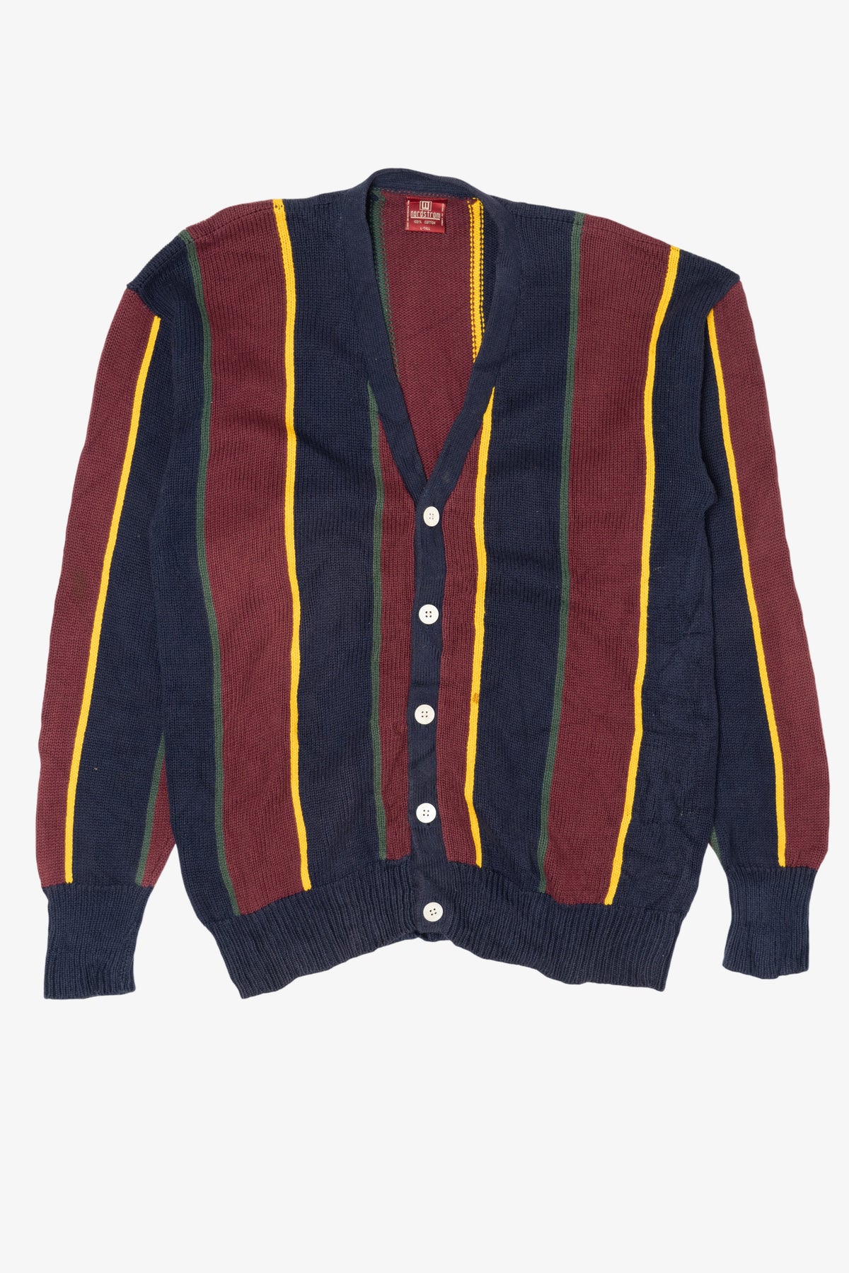Vintage Striped Nordstrom Cardigan Sweater (1990s)