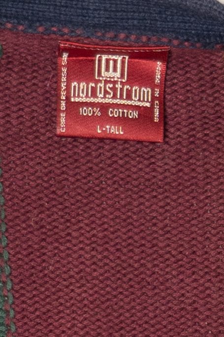 Vintage Striped Nordstrom Cardigan Sweater (1990s)