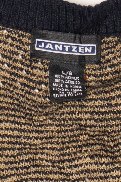 Vintage Navy Blue Jantzen Cardigan Sweater (1990s)