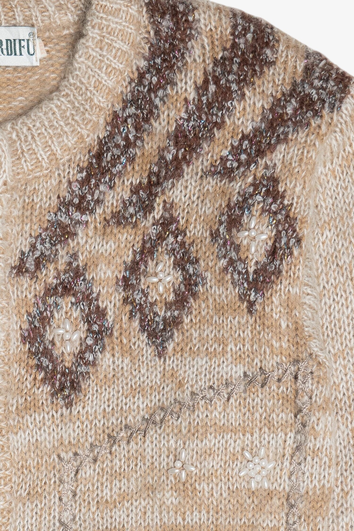 Vintage Maerdifu Beaded Cardigan Sweater (1980s)