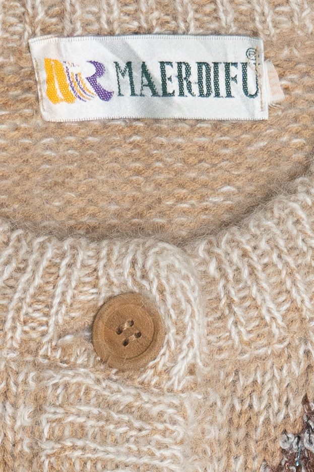 Vintage Maerdifu Beaded Cardigan Sweater (1980s)