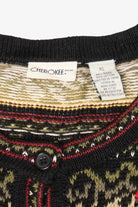 Vintage Cherokee Fair Isle Cardigan Sweater (1990s)