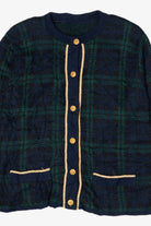 Vintage Shoulder Pads Cardigan Sweater (1980s)