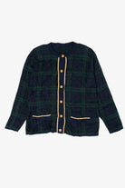 Vintage Shoulder Pads Cardigan Sweater (1980s)