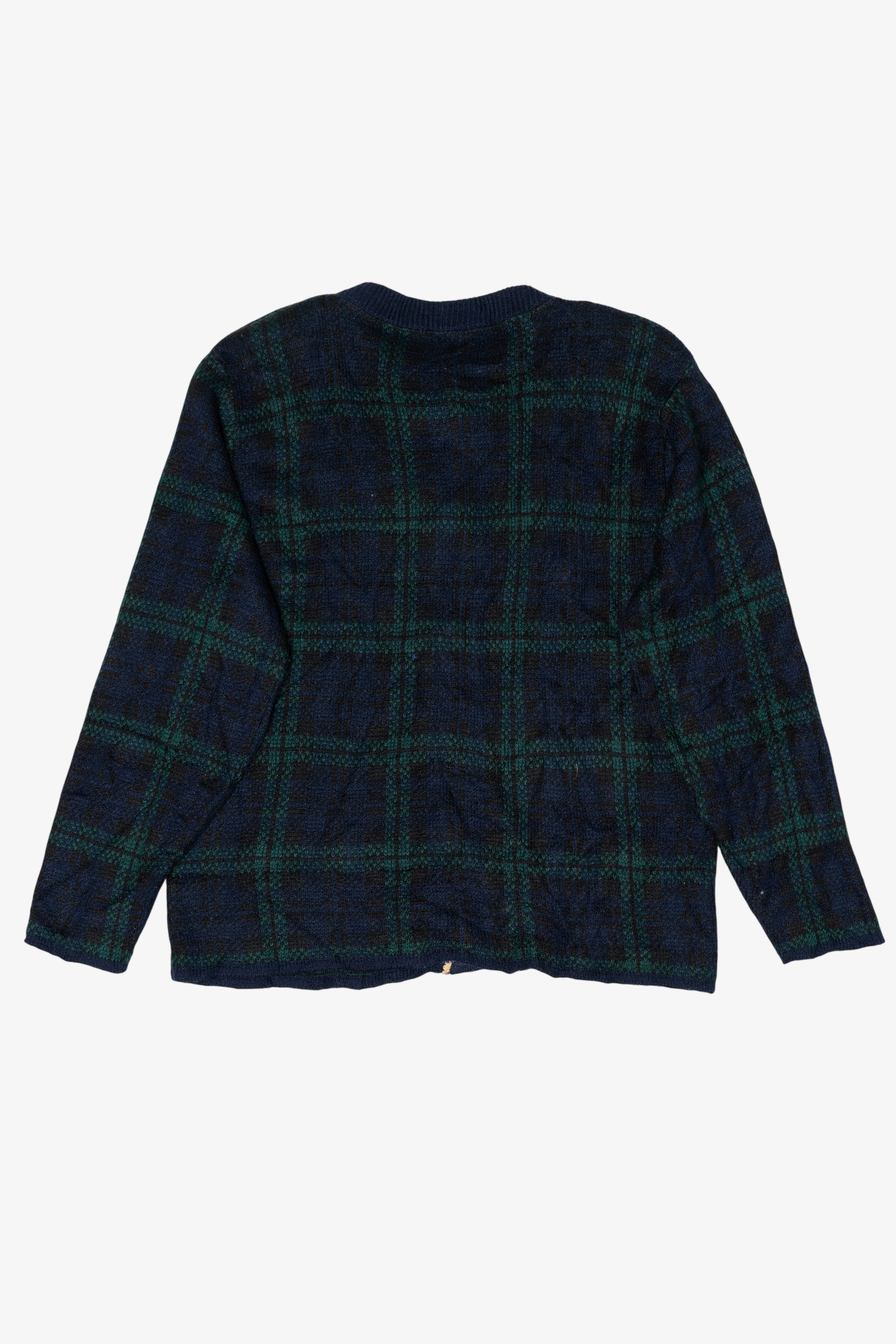 Vintage Shoulder Pads Cardigan Sweater (1980s)