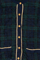 Vintage Shoulder Pads Cardigan Sweater (1980s)