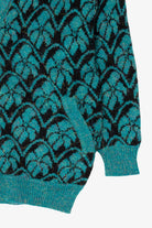 Vintage Teal Lang Kong Cardigan (1980s)