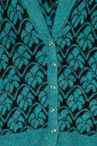 Vintage Teal Lang Kong Cardigan (1980s)