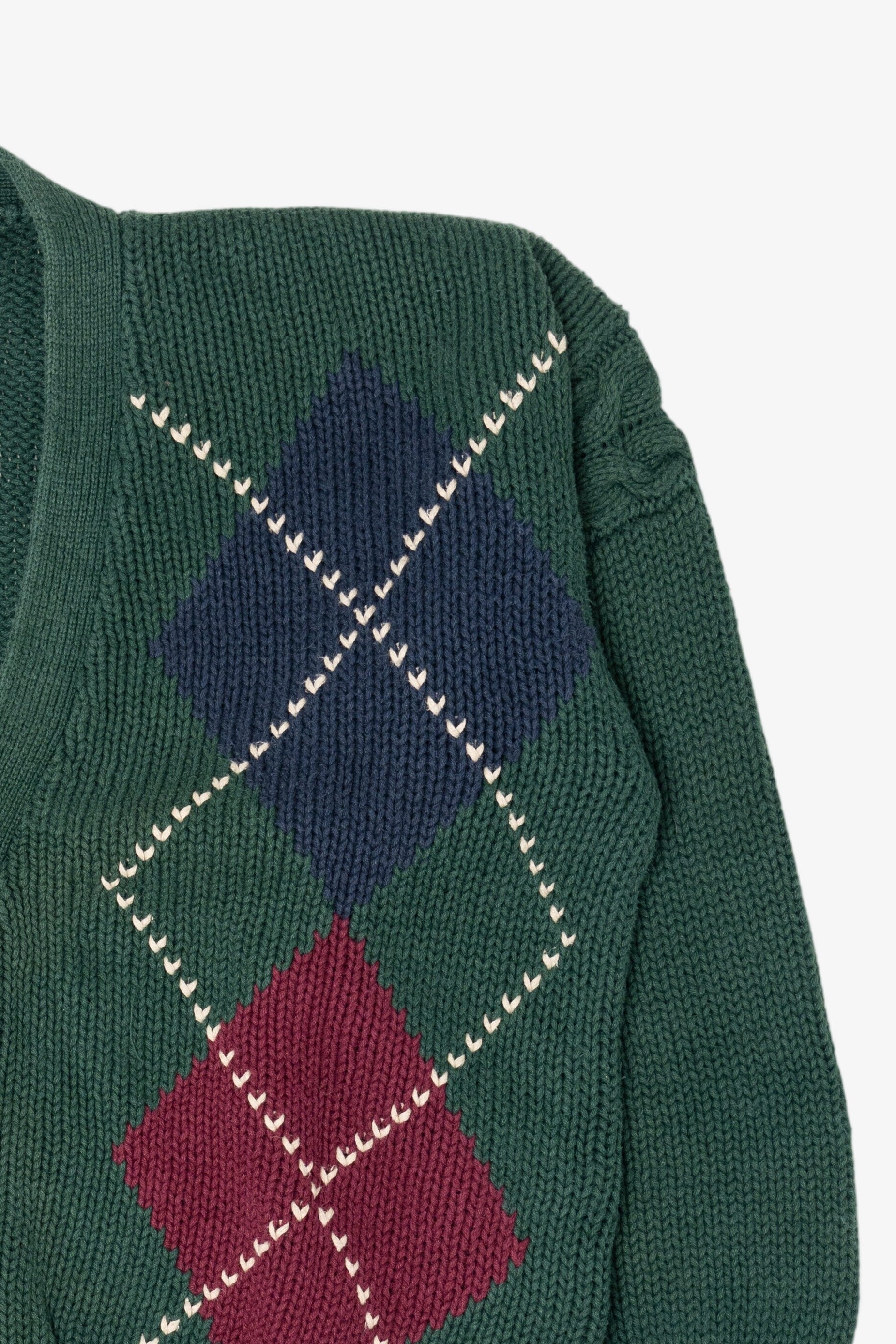 Vintage Green Structure Cardigan (1990s)