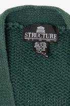 Vintage Green Structure Cardigan (1990s)