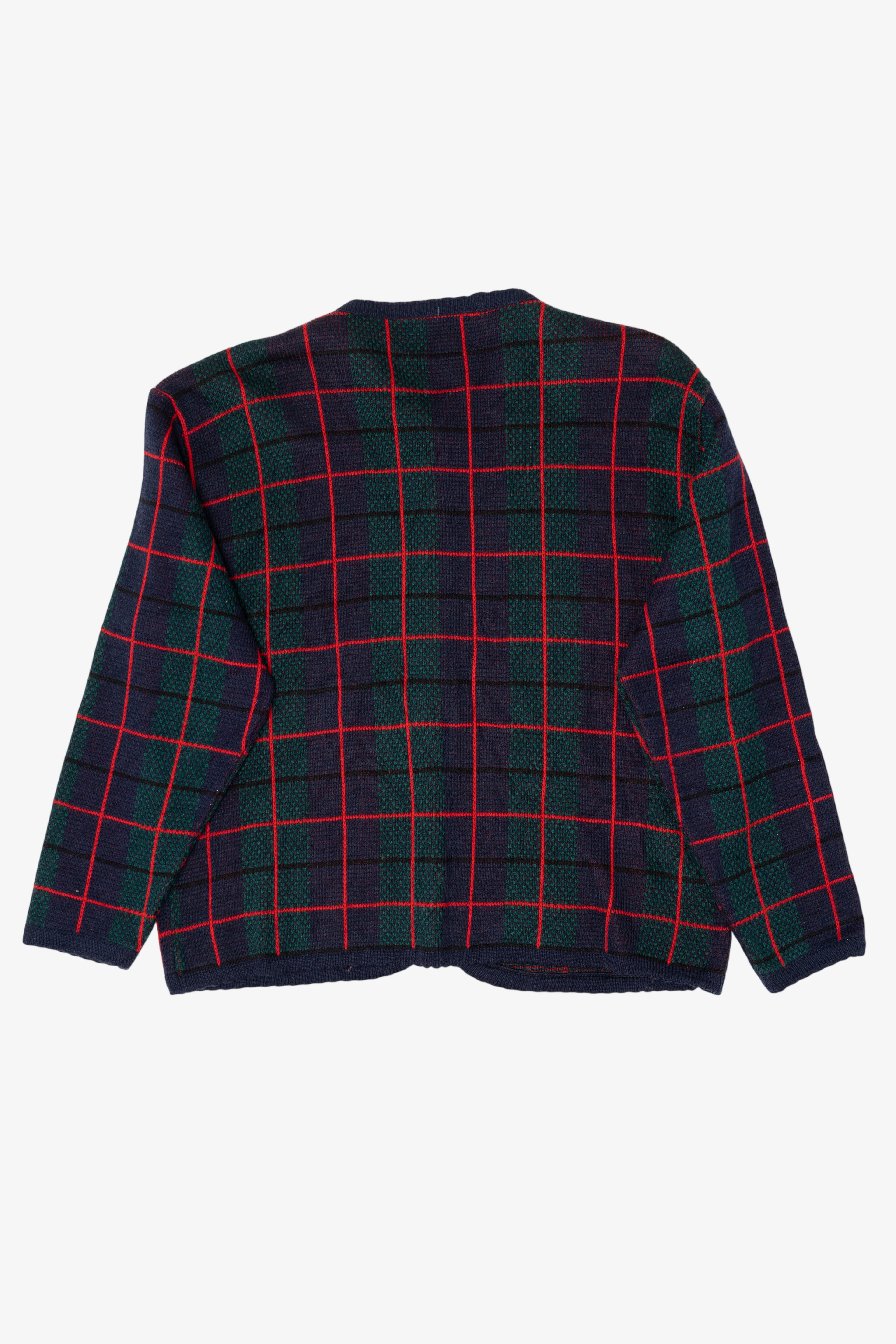 Vintage Navy Blue Tally-Ho Cardigan (1980s)