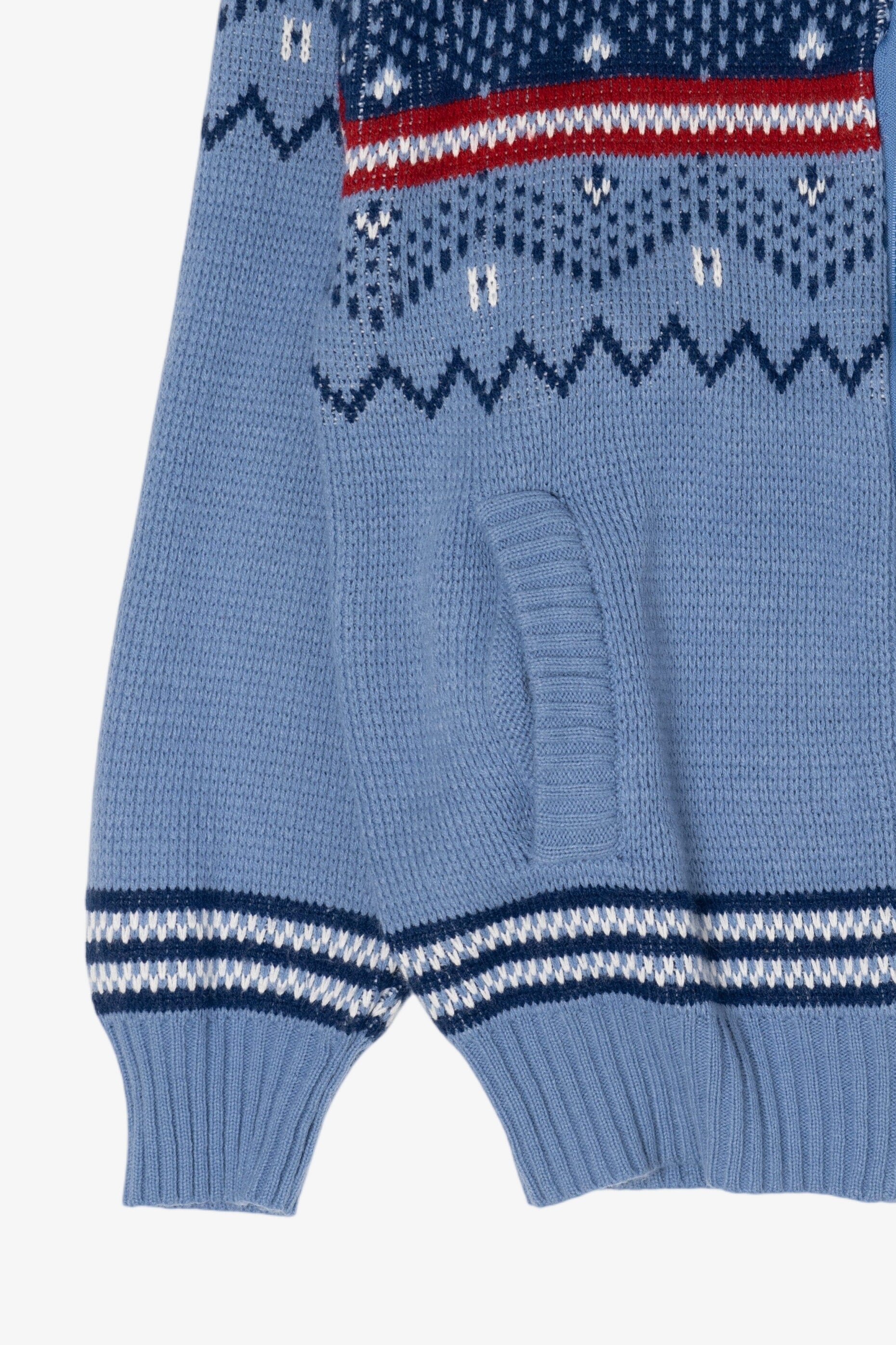 Blue Blair Fair Isle Cardigan Sweater (2010s)