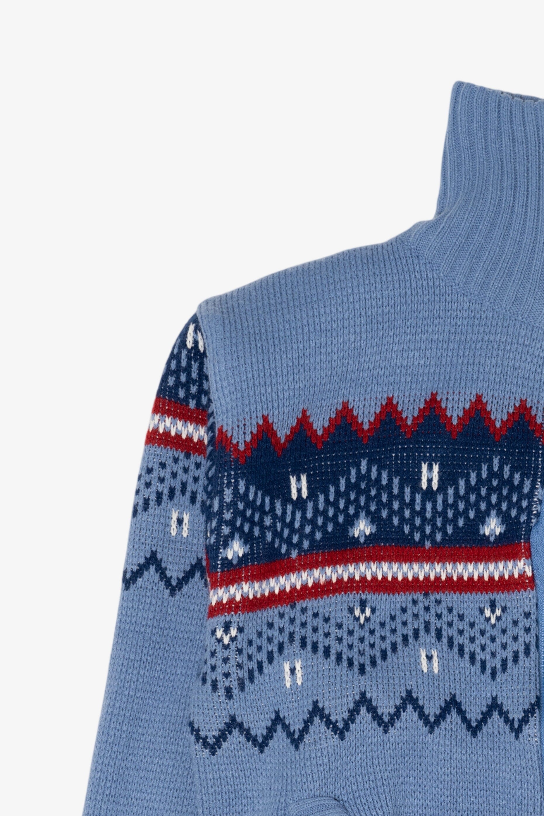Blue Blair Fair Isle Cardigan Sweater (2010s)