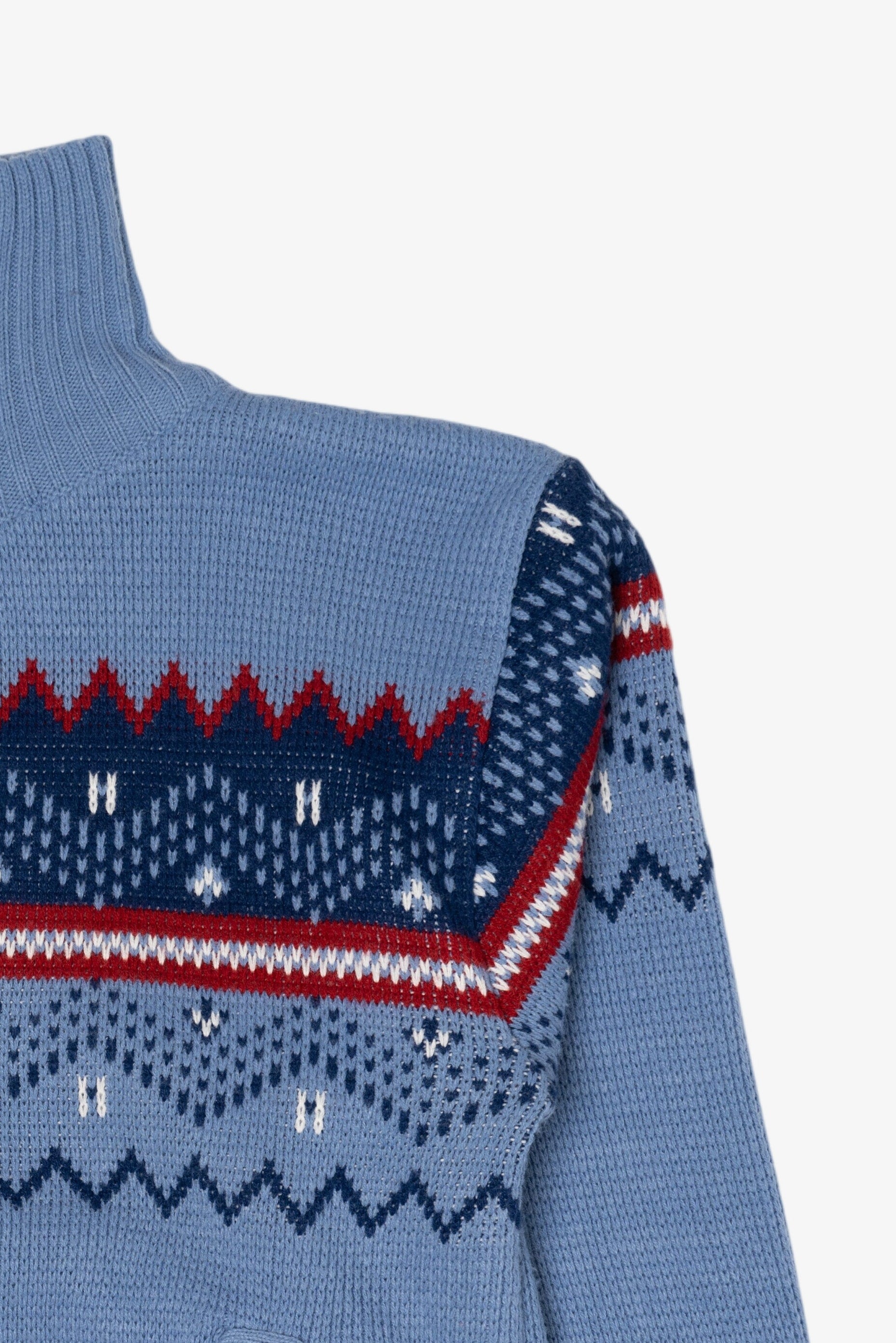 Blue Blair Fair Isle Cardigan Sweater (2010s)