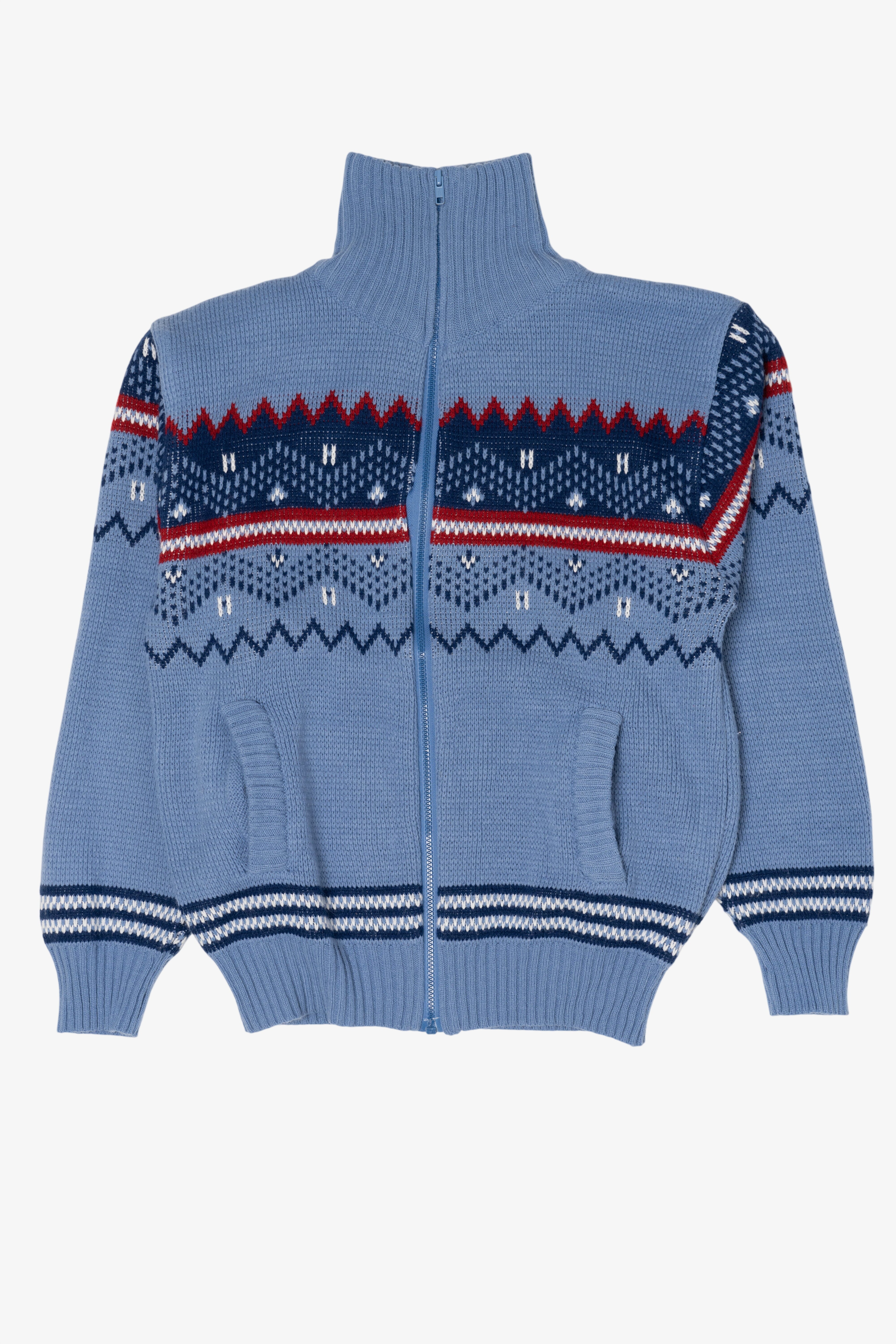 Blue Blair Fair Isle Cardigan Sweater (2010s)