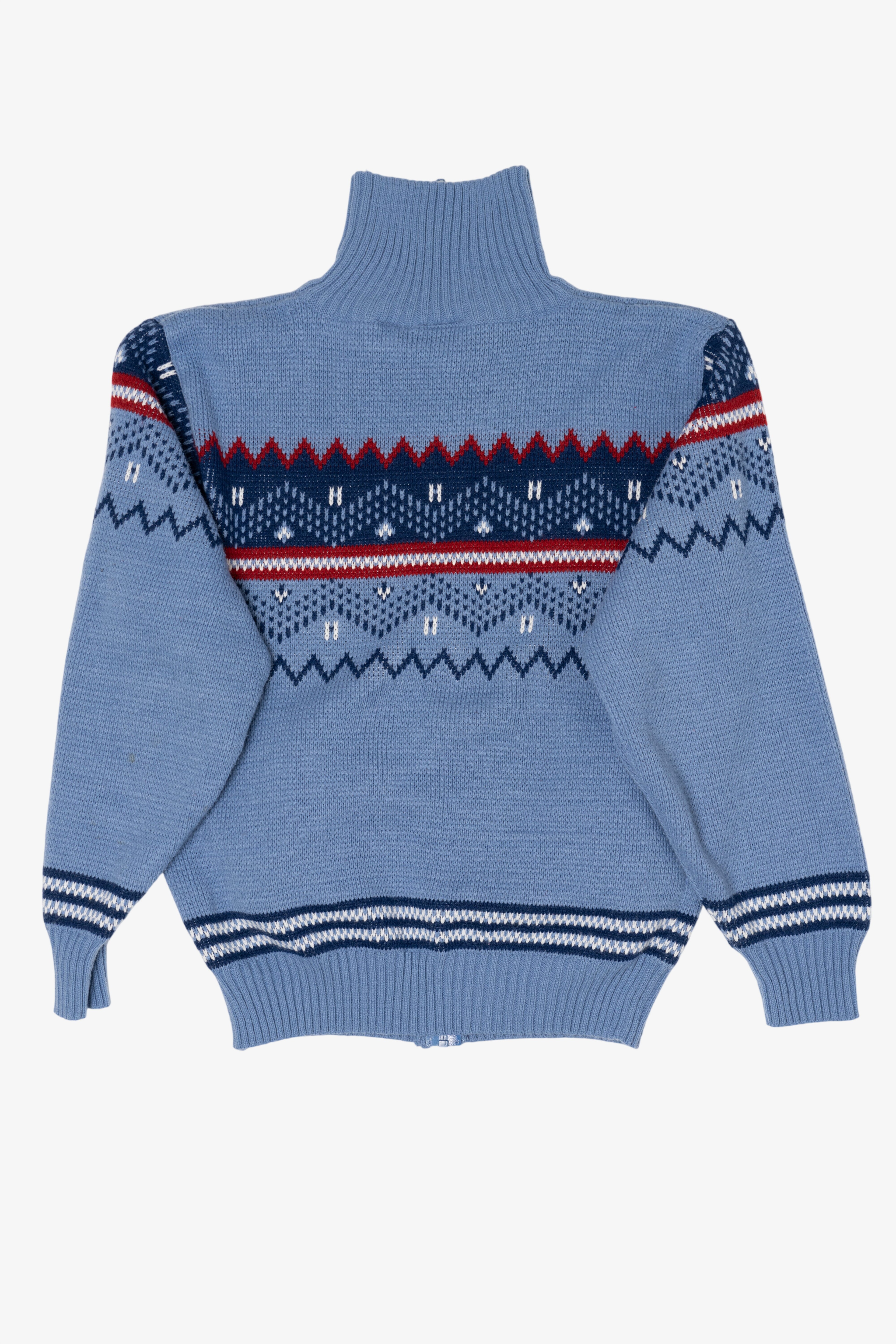 Blue Blair Fair Isle Cardigan Sweater (2010s)