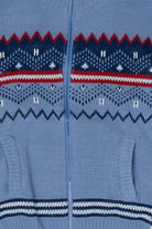 Blue Blair Fair Isle Cardigan Sweater (2010s)
