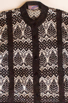 Vintage Tree Pattern Cardigan Sweater (1980s)