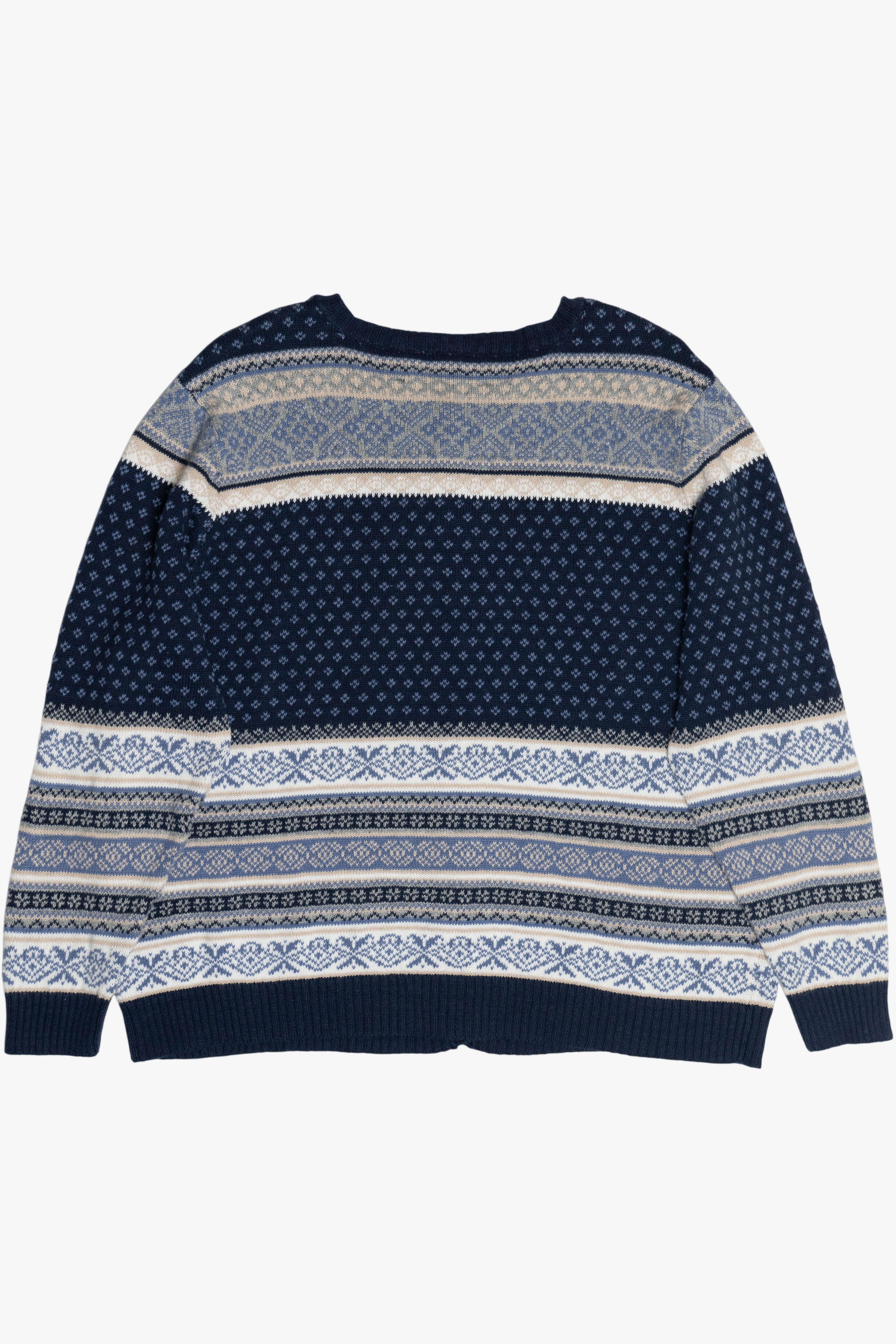 Vintage Fair Isle Cardigan Sweater (1990s)