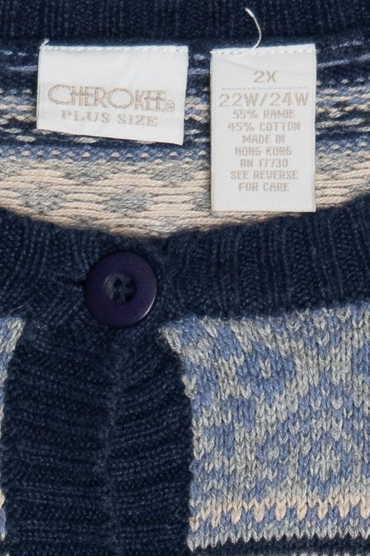 Vintage Fair Isle Cardigan Sweater (1990s)