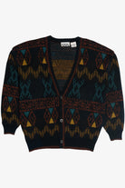 Vintage Essentials Graphic Cardigan Sweater (1980s)