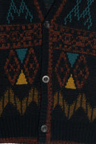 Vintage Essentials Graphic Cardigan Sweater (1980s)