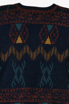 Vintage Essentials Graphic Cardigan Sweater (1980s)