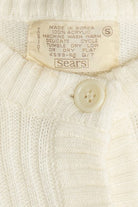 Vintage Ivory Button Up Cardigan Sweater (1980s)