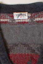 Vintage Gray Yorn Cardigan Sweater (1990s)