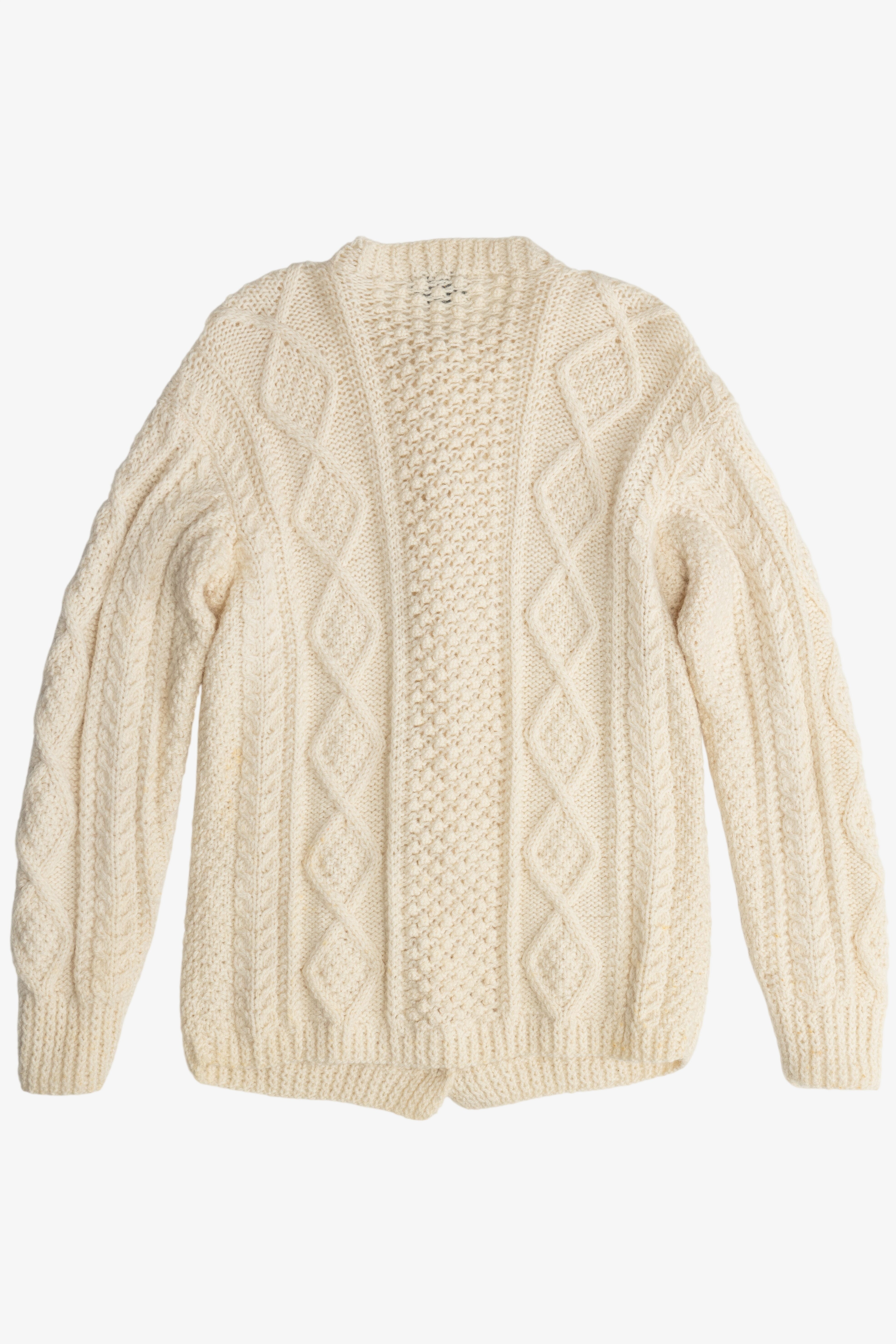 Vintage Donegal John Molloy Cardigan Fisherman Sweater (1980s)