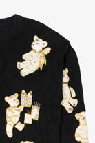 Vintage Black P'Galli Teddy Bears Cardigan (1990s)