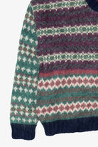 Vintage Green And Purple Maurices Cardigan Sweater (1990s)