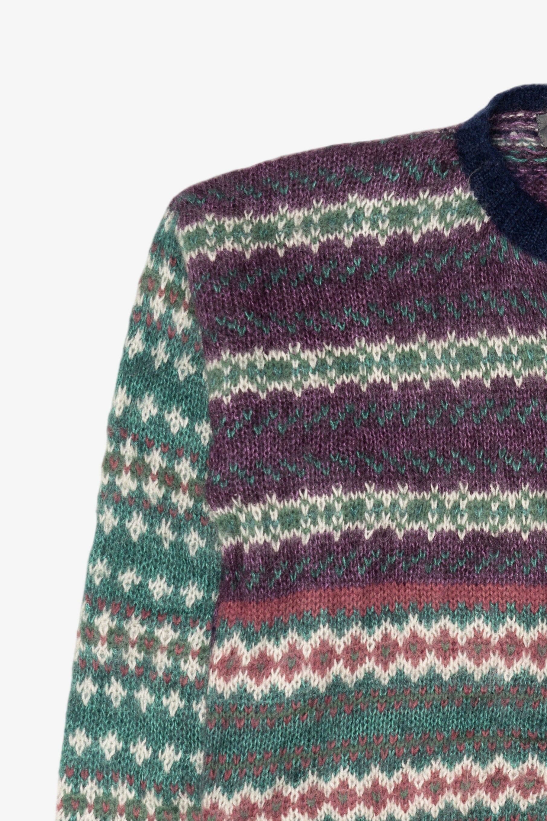 Vintage Green And Purple Maurices Cardigan Sweater (1990s)
