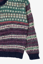 Vintage Green And Purple Maurices Cardigan Sweater (1990s)
