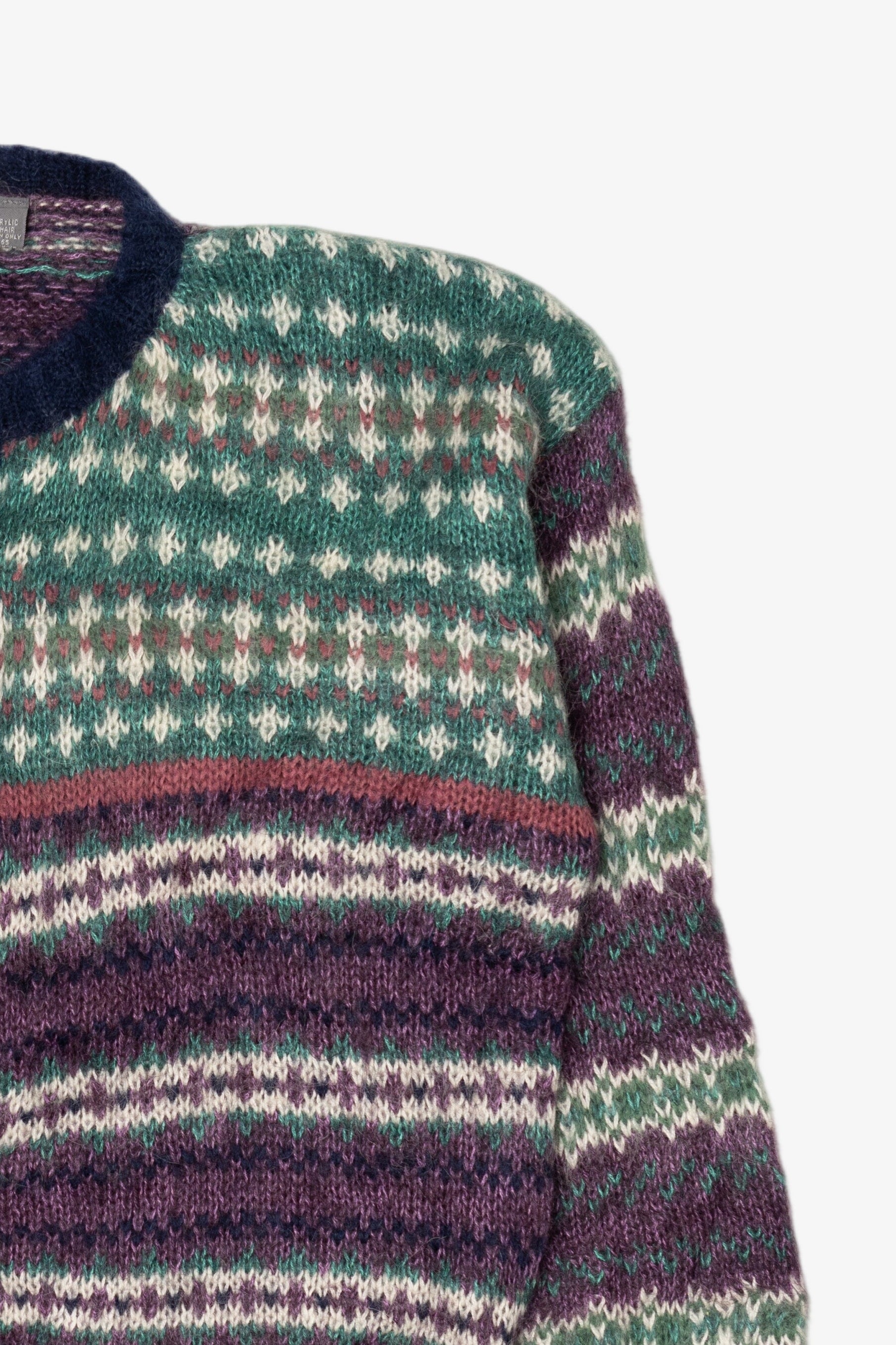 Vintage Green And Purple Maurices Cardigan Sweater (1990s)