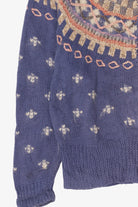 Vintage Hand Knit Sigrid Olsen Fair Isle Cardigan (1990s)