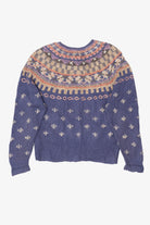 Vintage Hand Knit Sigrid Olsen Fair Isle Cardigan (1990s)