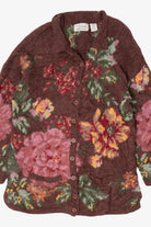 Vintage Hand Knit Northern Isles Floral Cardigan (1990s)