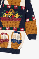 Vintage Belle Pointe Longaberger Basket Cardigan (1990s)