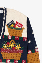 Vintage Belle Pointe Longaberger Basket Cardigan (1990s)