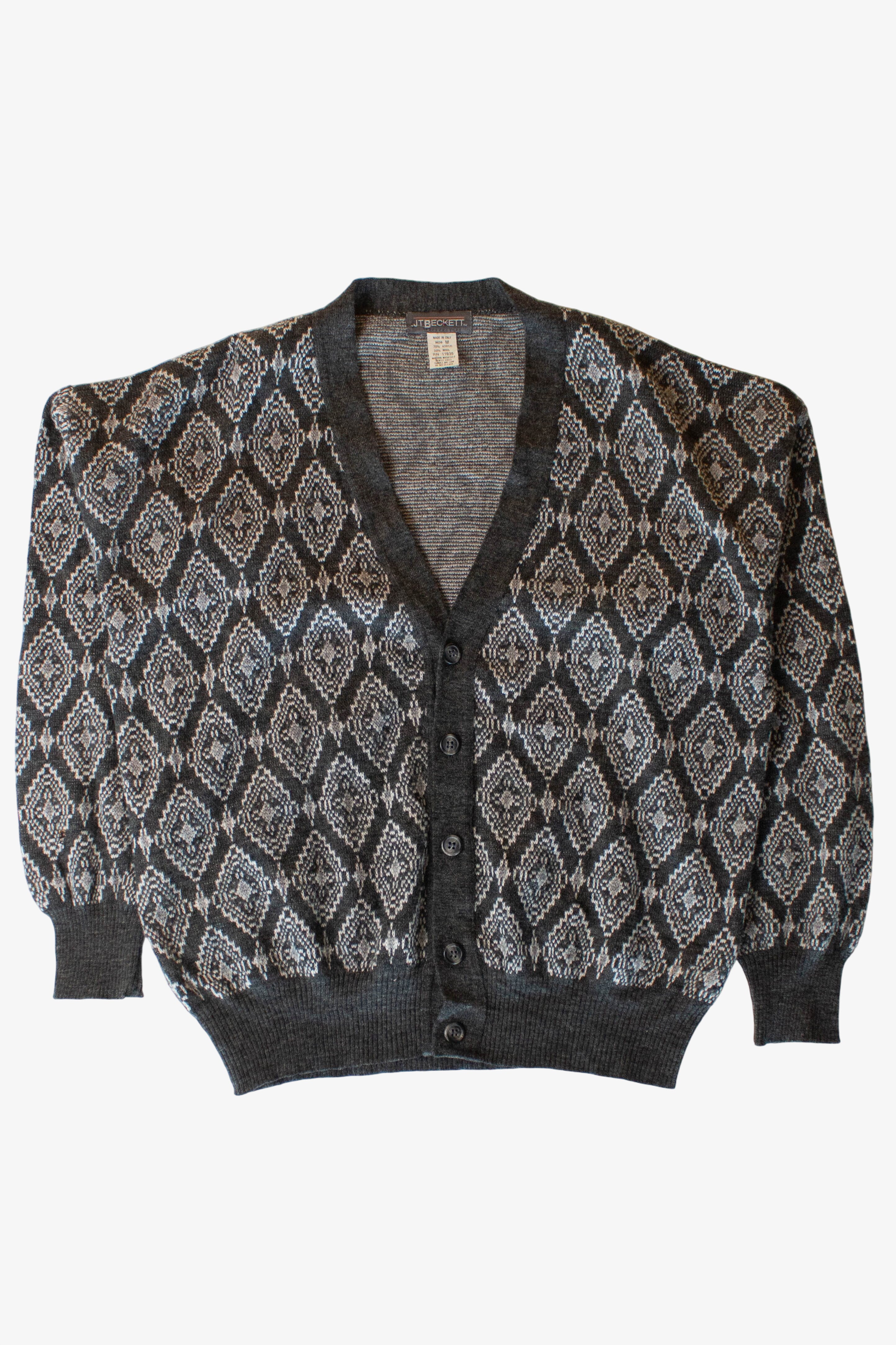 Vintage Charcoal JT Beckett Cardigan (1980s)