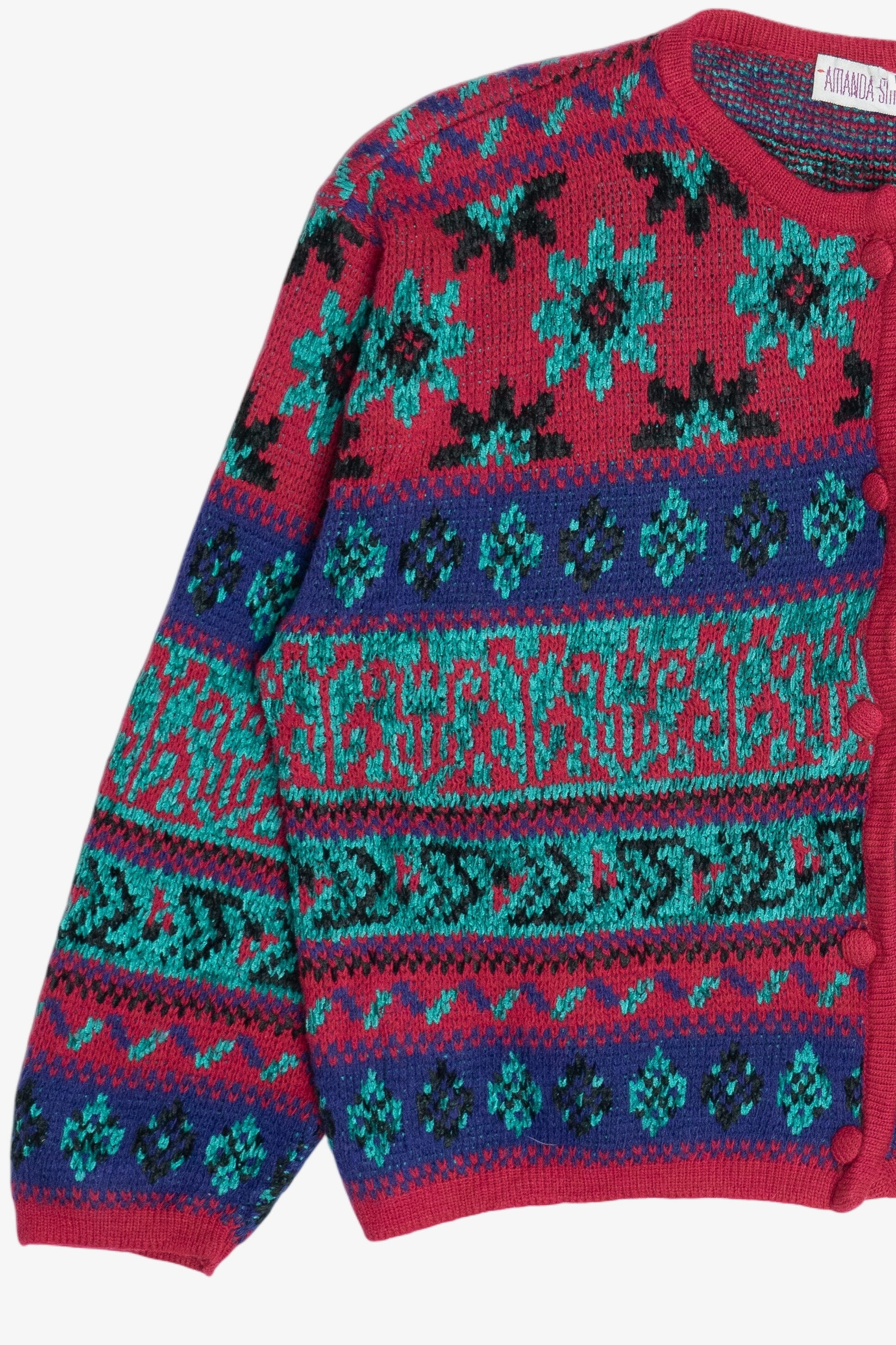 Vintage Amanda Smith Collections Boxy Cardigan Sweater (1980s)