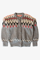 Vintage Hand Knit Fair Isle Cardigan (1980s)