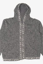 Vintage Gray Artesanias Marcia Hooded Sweater (1990s)