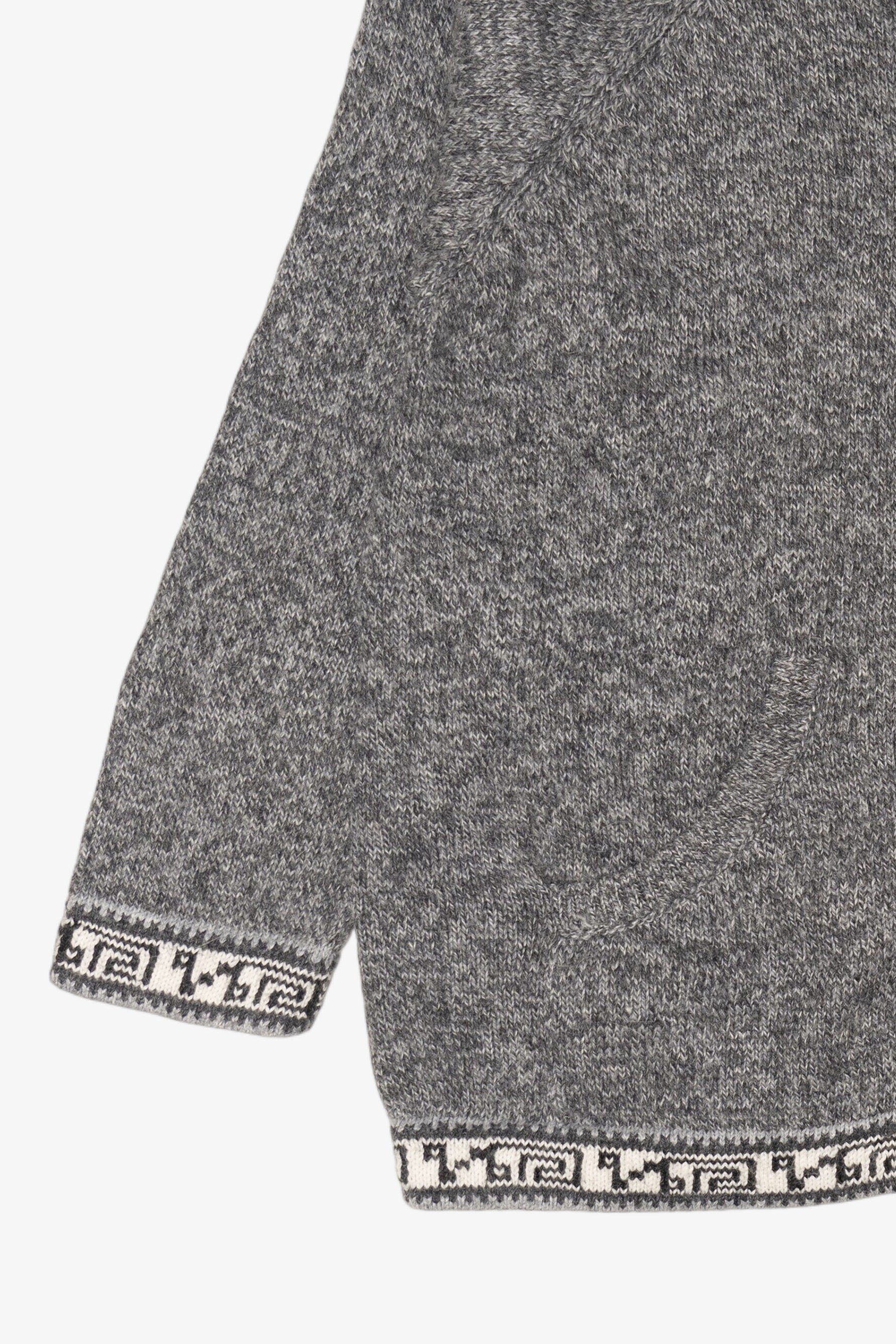 Vintage Gray Artesanias Marcia Hooded Sweater (1990s)