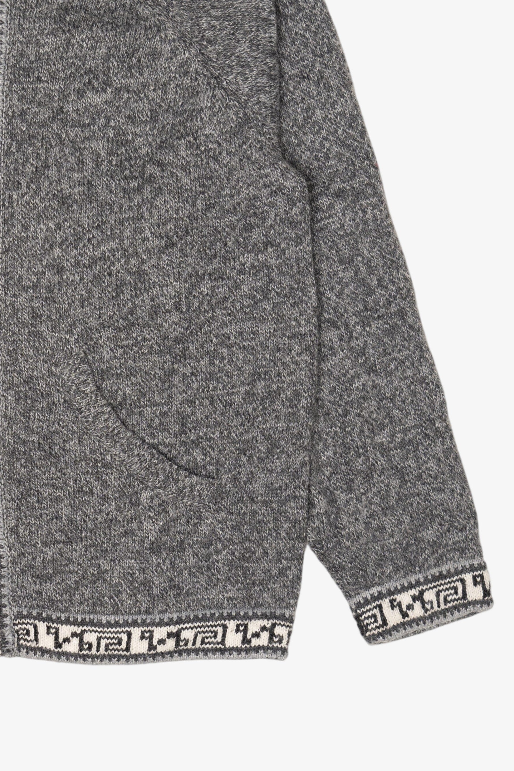 Vintage Gray Artesanias Marcia Hooded Sweater (1990s)
