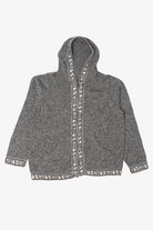 Vintage Gray Artesanias Marcia Hooded Sweater (1990s)