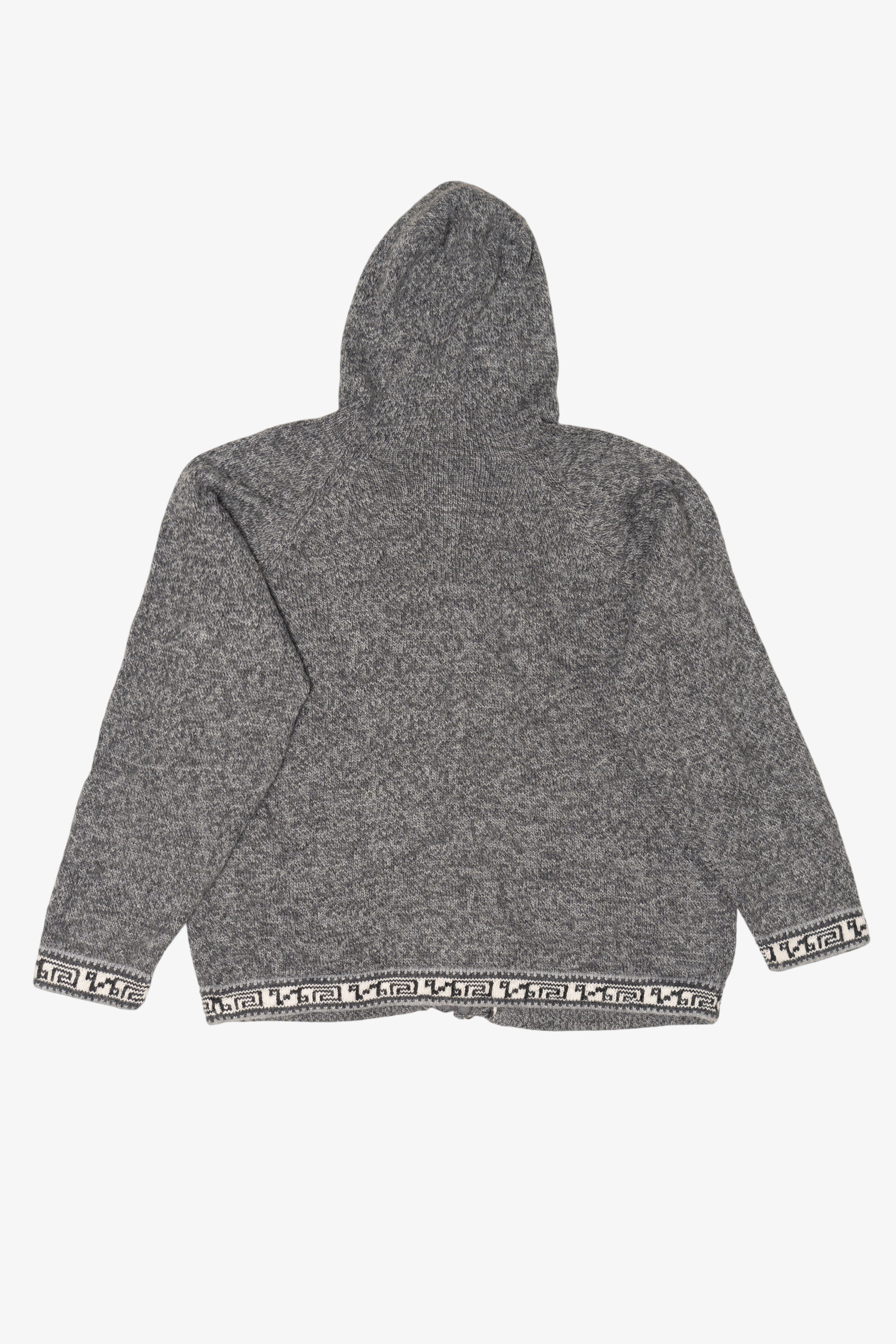 Vintage Gray Artesanias Marcia Hooded Sweater (1990s)